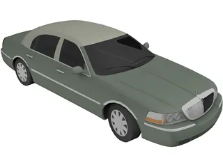 Lincoln Town Car Presidential (2008) 3D Model preview