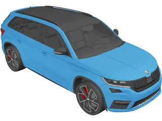 Skoda Kodiaq RS (2020) 3D Model preview