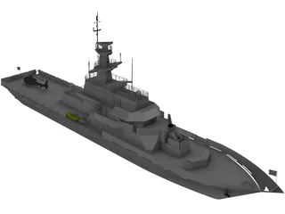 HMS Clyde (P257) 3D Model preview