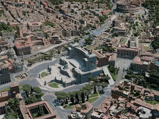 Rome City, Italy (2020) 3D Model preview
