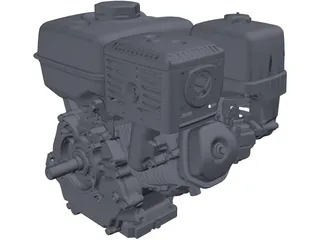 Honda GX270 Engine 3D Model preview