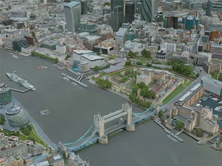 London City, UK (2020) 3D Model preview