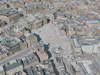Amsterdam City, Netherlands (2020) 3D Model preview