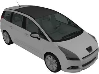 Peugeot 5008 (2010) 3D Model preview