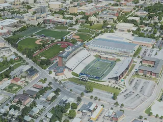 Akron City, USA (2020) 3D Model preview