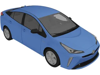 Toyota Prius TE (2019) 3D Model preview