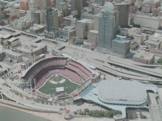 Cincinnati City, OH, USA (2020) 3D Model preview