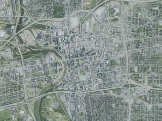 Columbus City, OH, USA (2020) 3D Model preview