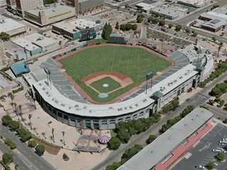 Fresno City, CA, USA (2020) 3D Model preview