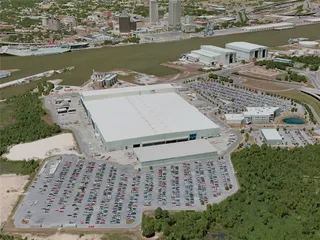 Mobile City, AL, USA (2020) 3D Model preview