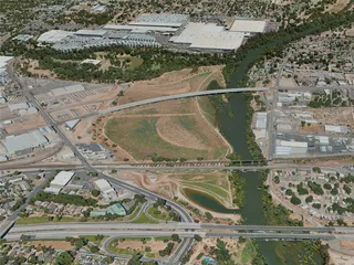 Modesto City, USA (2020) 3D Model preview