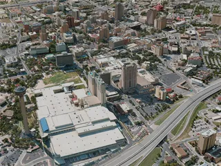 San Antonio City, USA (2020) 3D Model preview