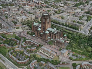 Liverpool City, UK (2020) 3D Model preview