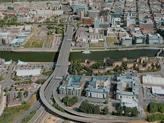 Glasgow City, UK (2020) 3D Model preview