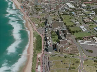 Durban City, South Africa (2020) 3D Model preview