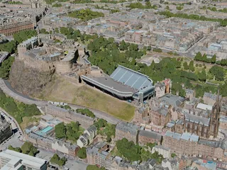 Edinburgh City, UK (2020) 3D Model preview