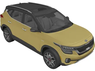 Kia Seltos (2020) 3D Model preview