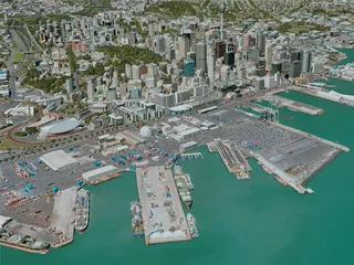 Auckland City, New Zealand (2020) 3D Model preview