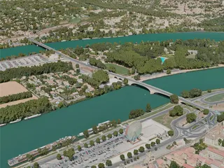 Avignon City, France (2020) 3D Model preview