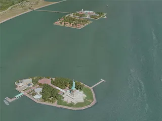 New York City, Governors Island, USA (2020) 3D Model preview