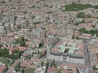 Milan City, Italy (2020) 3D Model preview