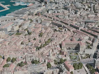 Marseille City, France (2020) 3D Model preview