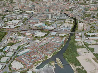 Leeds City, UK (2020) 3D Model preview