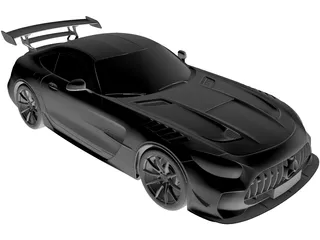 Mercedes-AMG GT Black (2021) 3D Model preview