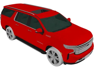 Chevrolet Suburban (2020) 3D Model preview