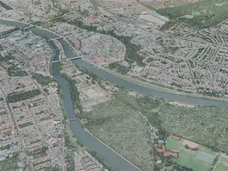 Bremen City, Germany (2020) 3D Model preview