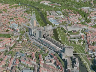 Hanover City, Germany (2020) 3D Model preview