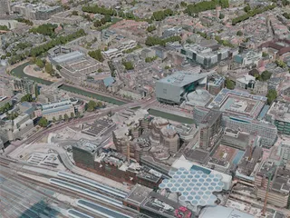 Utrecht City, Netherlands (2020) 3D Model preview