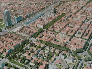 Turin City, Italy (2020) 3D Model preview