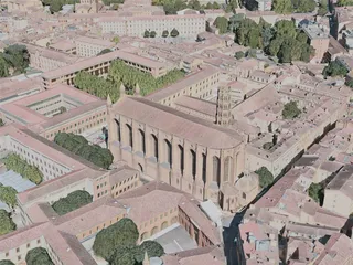 Toulouse City, France (2020) 3D Model preview