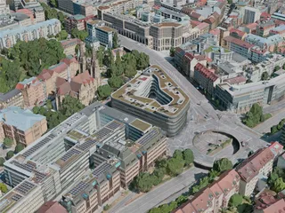 Stuttgart City, Germany (2020) 3D Model preview