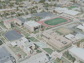 Springfield City, MO, USA (2020) 3D Model preview