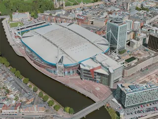 Cardiff City, UK (2020) 3D Model preview