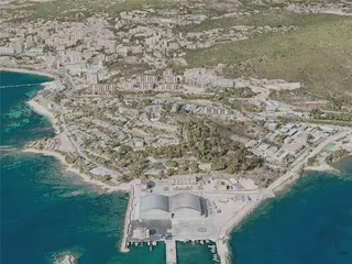 Ajaccio City, France (2020) 3D Model preview