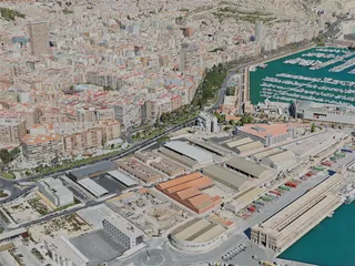 Alicante City, Spain (2020) 3D Model preview