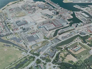 Malmo City, Sweden (2020) 3D Model preview