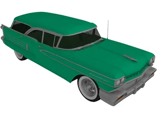 Oldsmobile 88 Fiesta Wagon (1958) 3D Model preview