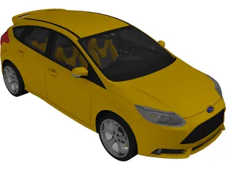 Ford Focus ST (2012) 3D Model preview