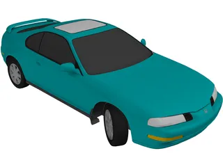 Honda Prelude (1993) 3D Model preview