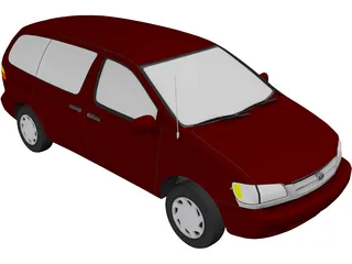 Toyota Sienna (1998) 3D Model preview