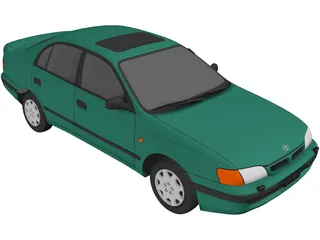 Toyota Carina E (1996) 3D Model preview