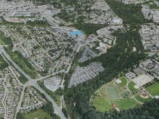 Coquitlam City, Canada (2020) 3D Model preview