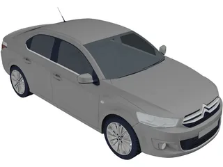 Citroen C-Elysee (2013) 3D Model preview