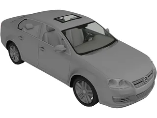 Volkswagen Jetta (2006) 3D Model preview