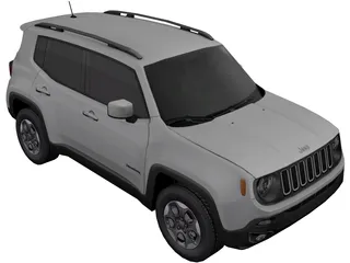 Jeep Renegade (2016) 3D Model preview