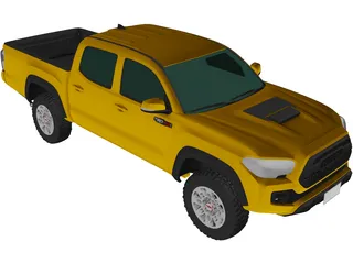 Toyota Tacoma Double Cab  (2017) 3D Model preview